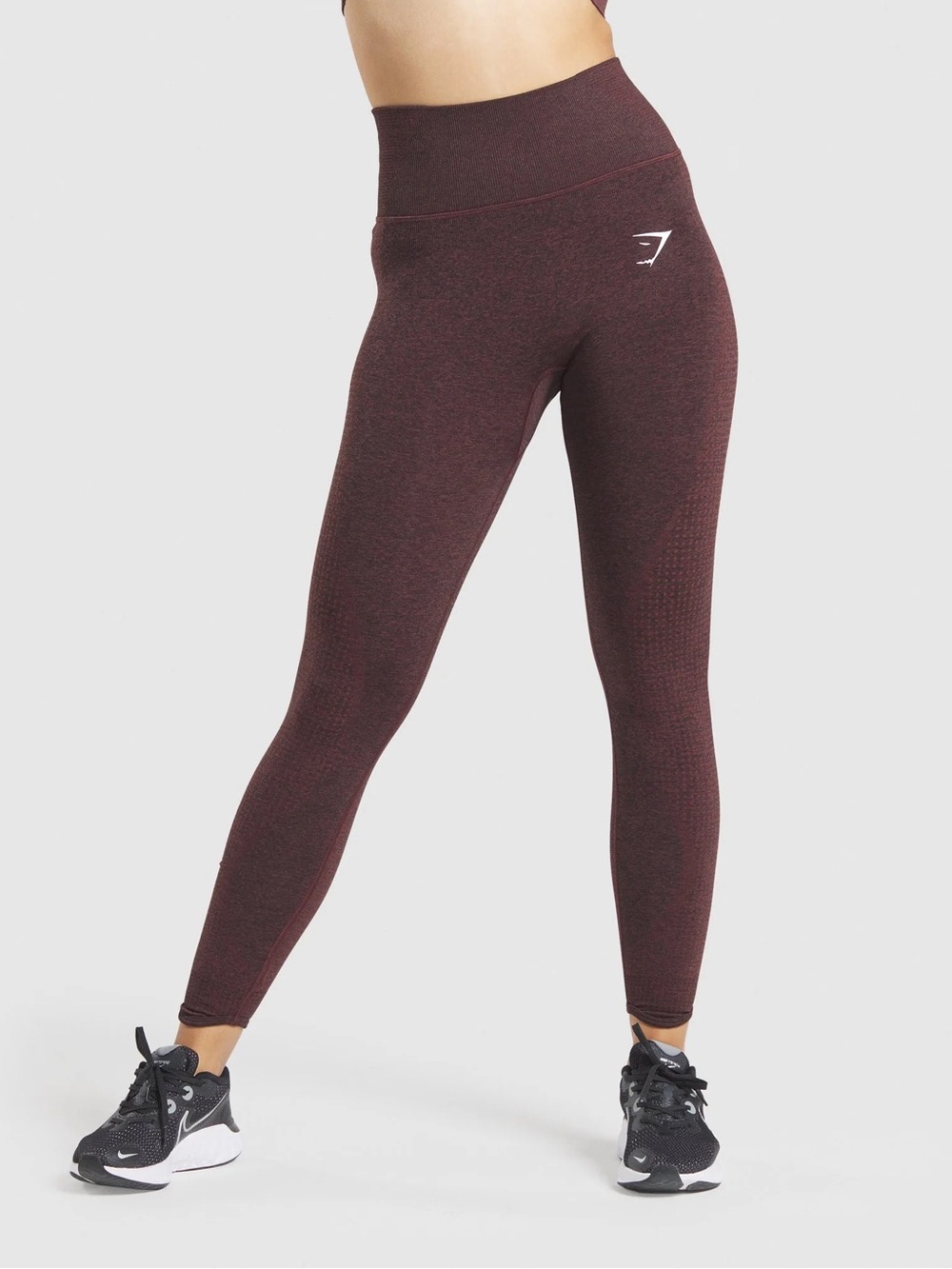 Gymshark Size M Vital Seamless Leggings - Cherry Brown